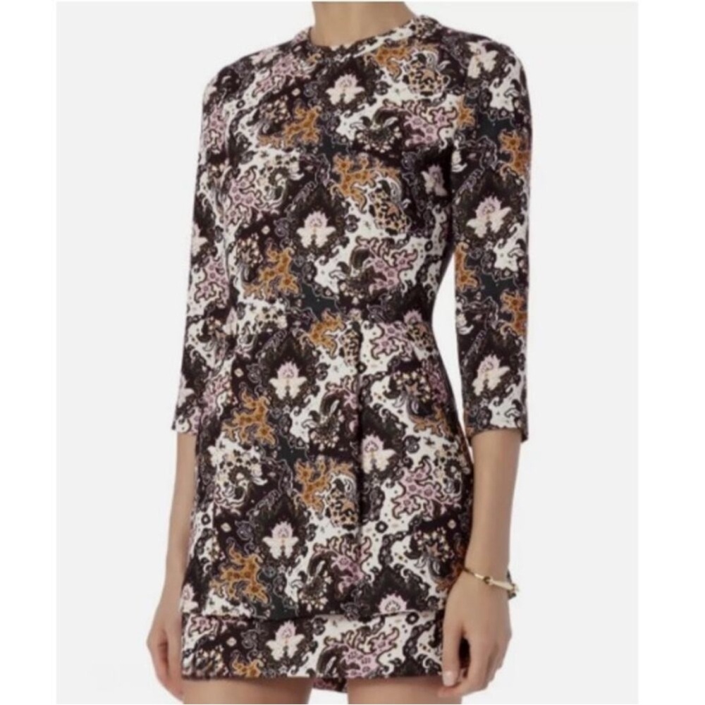 A.L.C. Tordi Floral Print Mini Silk Dress- 6